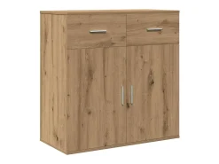 Aparador de roble hecho a mano 79 x 38 x 80 cm Madera de ingeniería