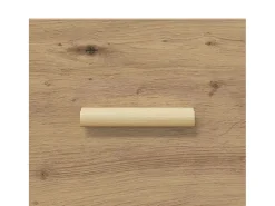 Aparador de roble hecho a mano 34,5 x 34 x 90 cm Madera de ingeniería