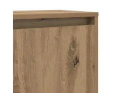 Aparador de roble hecho a mano 97 x 29 x 75 cm Madera de ingeniería