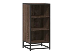 Aparador de roble marrón 35,5x35x76 cm madera contrachapada y metal