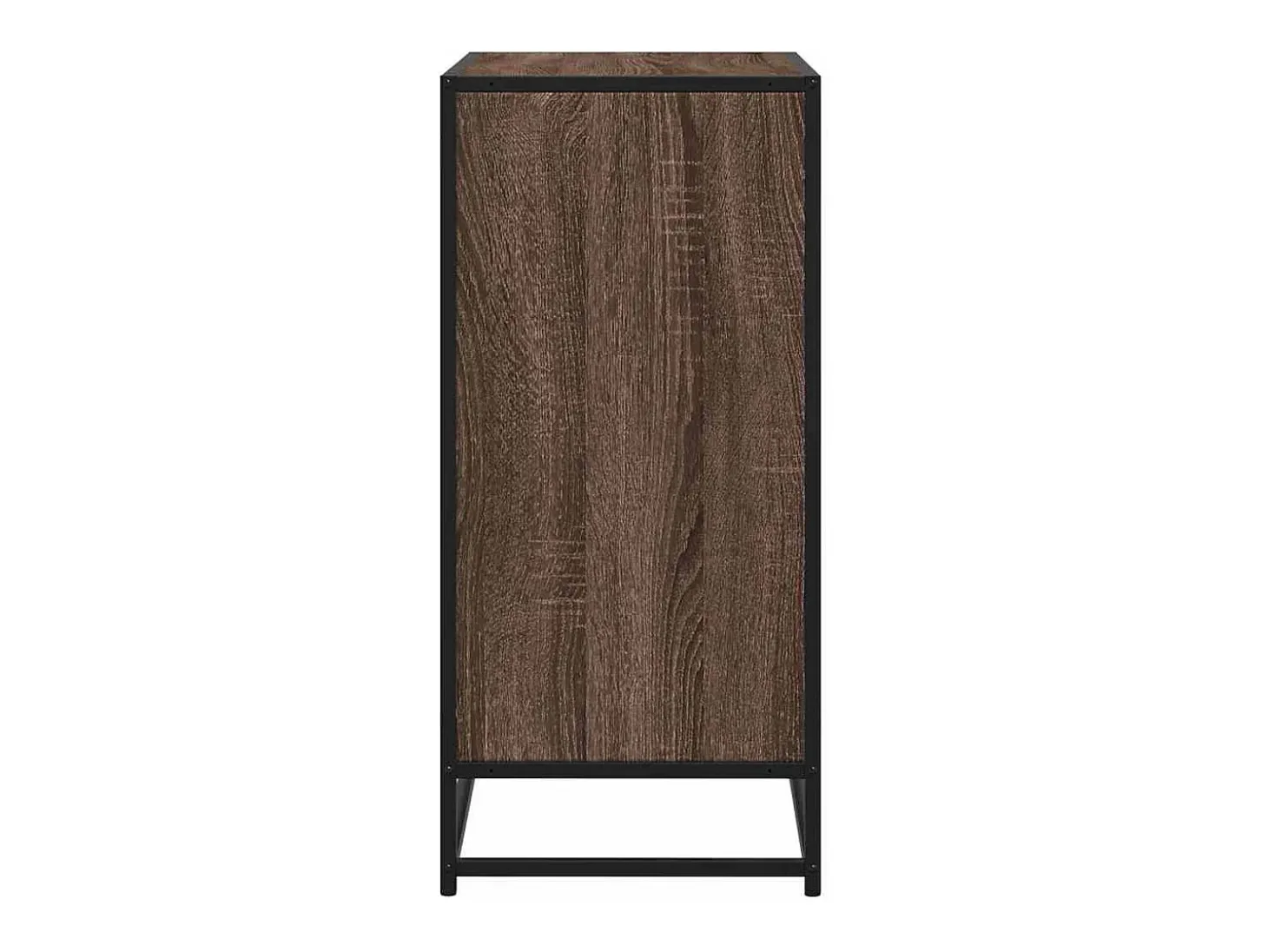 Aparador de roble marrón 68x35x76 cm madera de ingeniería