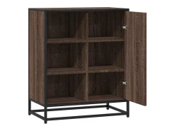 Aparador de roble marrón 62x35x76 cm madera de ingeniería