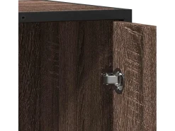 Aparador de roble marrón 62x35x76 cm madera de ingeniería