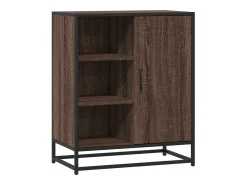 Aparador de roble marrón 62x35x76 cm madera de ingeniería