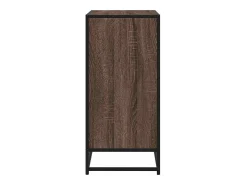 Aparador de roble marrón 62x35x76 cm madera de ingeniería