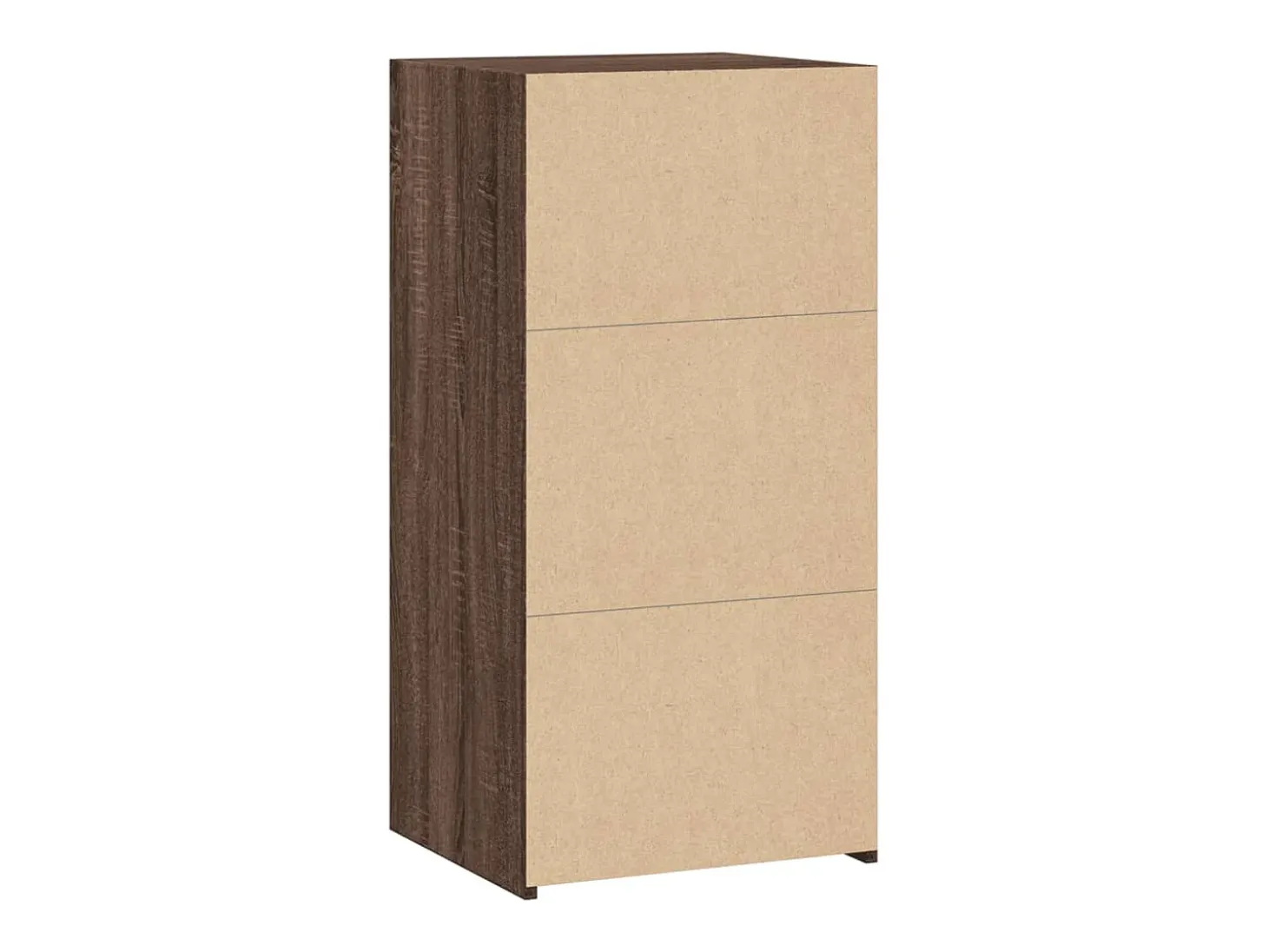 Aparador de roble marrón 45x41x93 cm madera de ingeniería