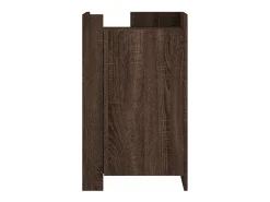 Aparador de roble marrón 45x35x75 cm madera de ingeniería