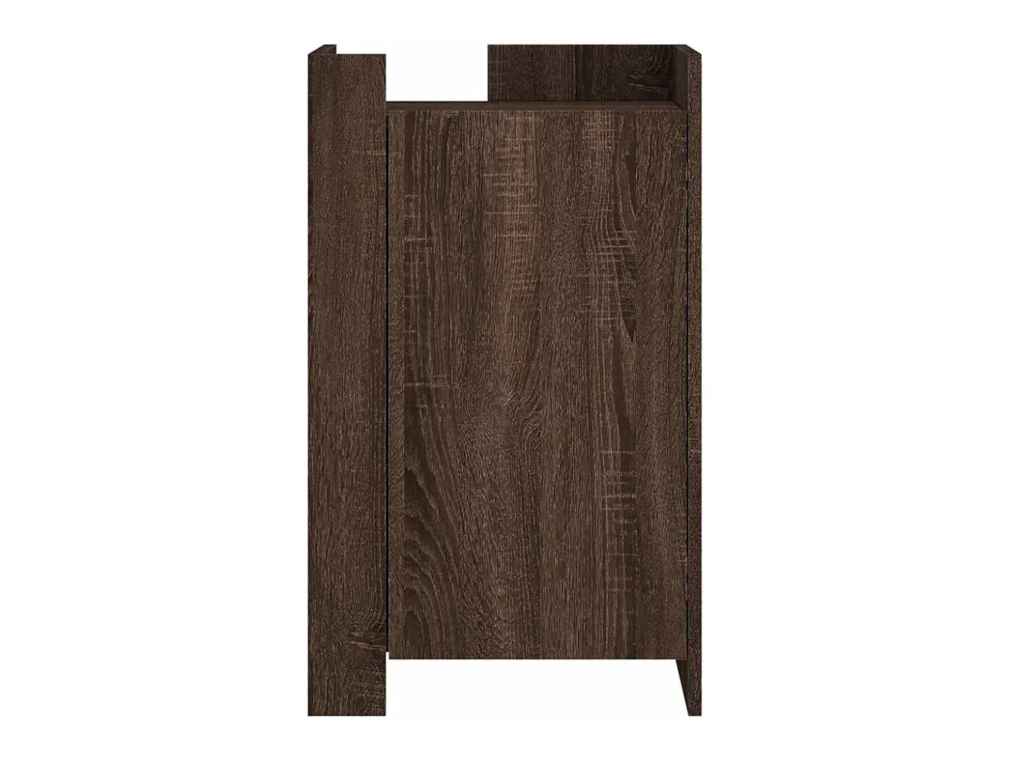 Aparador de roble marrón 45x35x75 cm madera de ingeniería