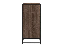 Aparador de roble marrón 92x35x76 cm Madera de ingeniería