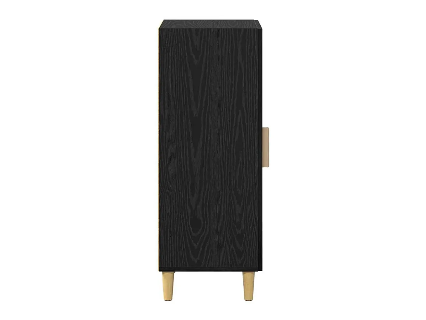 Aparador de roble negro 34,5 x 34 x 90 cm Madera de ingeniería