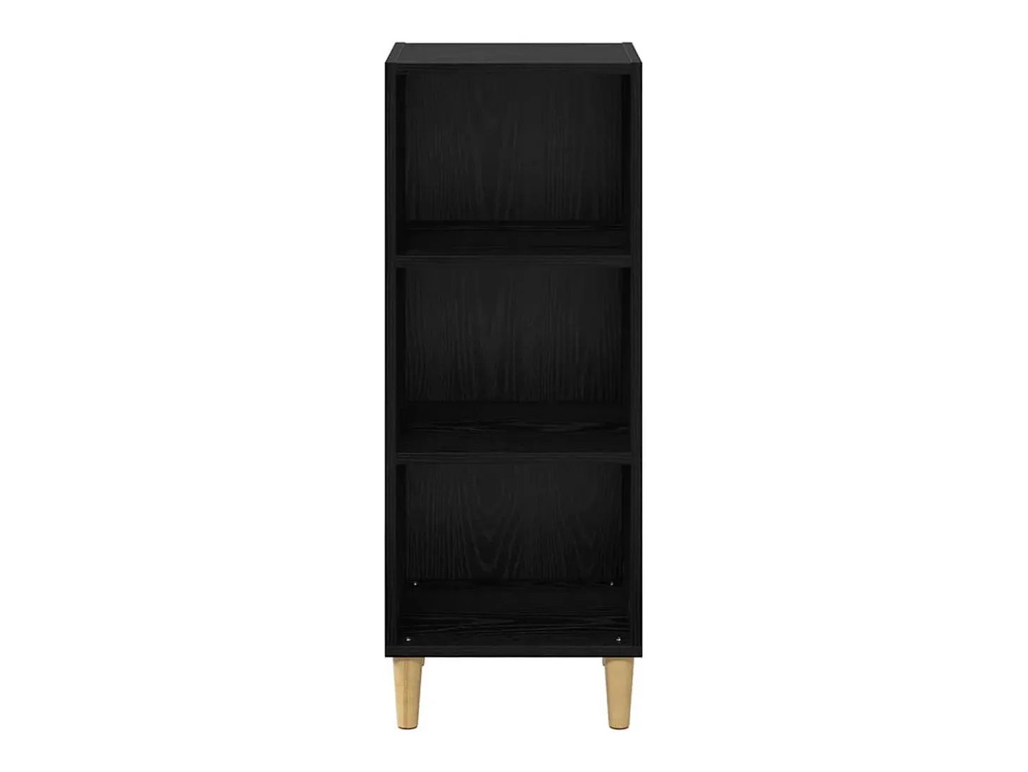 Aparador de roble negro 32,5 x 34,5 x 90 cm Madera de ingeniería