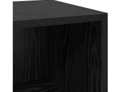 Aparador de roble negro 32,5 x 34,5 x 90 cm Madera de ingeniería