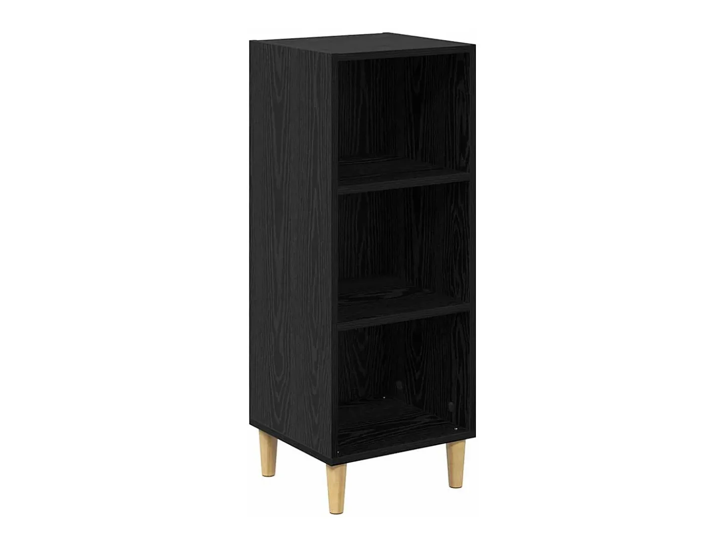 Aparador de roble negro 32,5 x 34,5 x 90 cm Madera de ingeniería