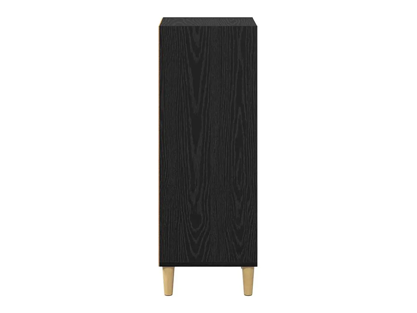 Aparador de roble negro 32,5 x 34,5 x 90 cm Madera de ingeniería