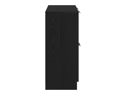 Aparador de roble negro - 60 x 30 x 70 cm - Fabricado en madera de ingeniería