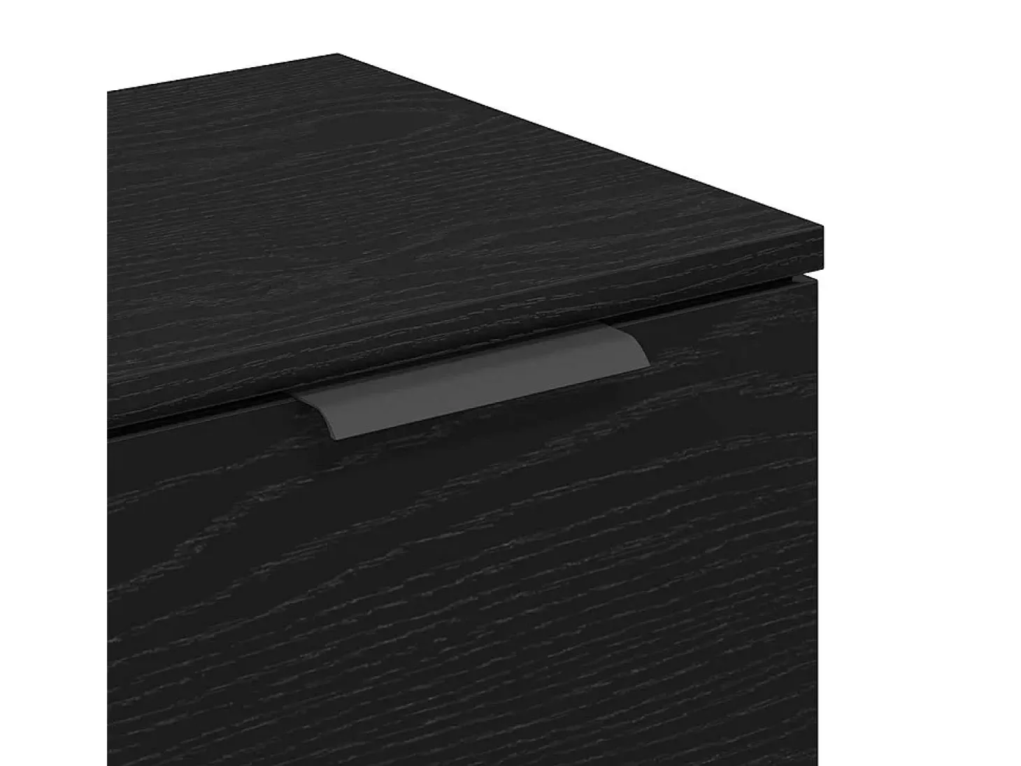 Aparador de roble negro - 60 x 30 x 70 cm - Fabricado en madera de ingeniería