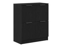Aparador de roble negro - 60 x 30 x 70 cm - Fabricado en madera de ingeniería