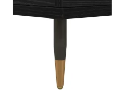Aparador de roble negro 60 x 35 x 70 cm Madera de ingeniería