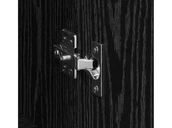Aparador de roble negro 60 x 35 x 70 cm Madera de ingeniería