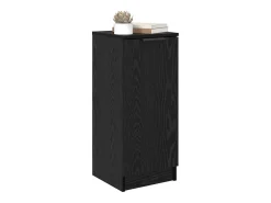 Aparador de roble negro 30 x 30 x 70 cm Madera de ingeniería
