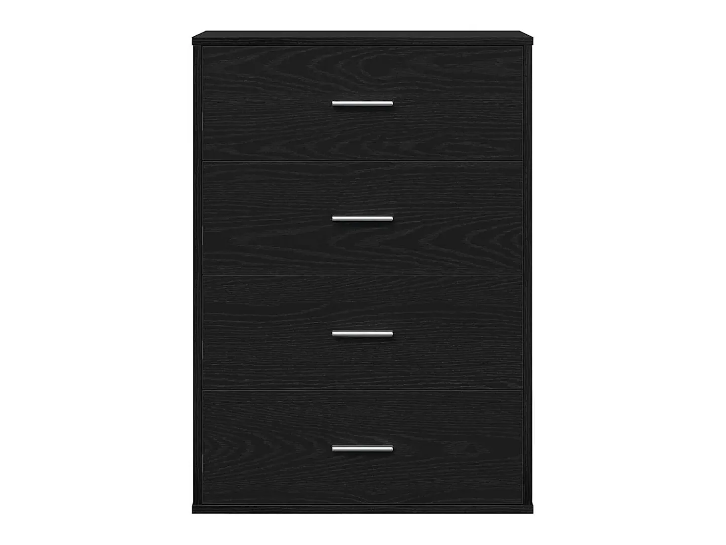 Aparador de roble negro 60 x 31 x 84 cm Tablero de partículas