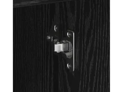 Aparador de roble negro 38 x 34,5 x 75 cm Madera de ingeniería