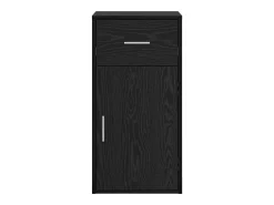 Aparador de roble negro 38 x 34,5 x 75 cm Madera de ingeniería