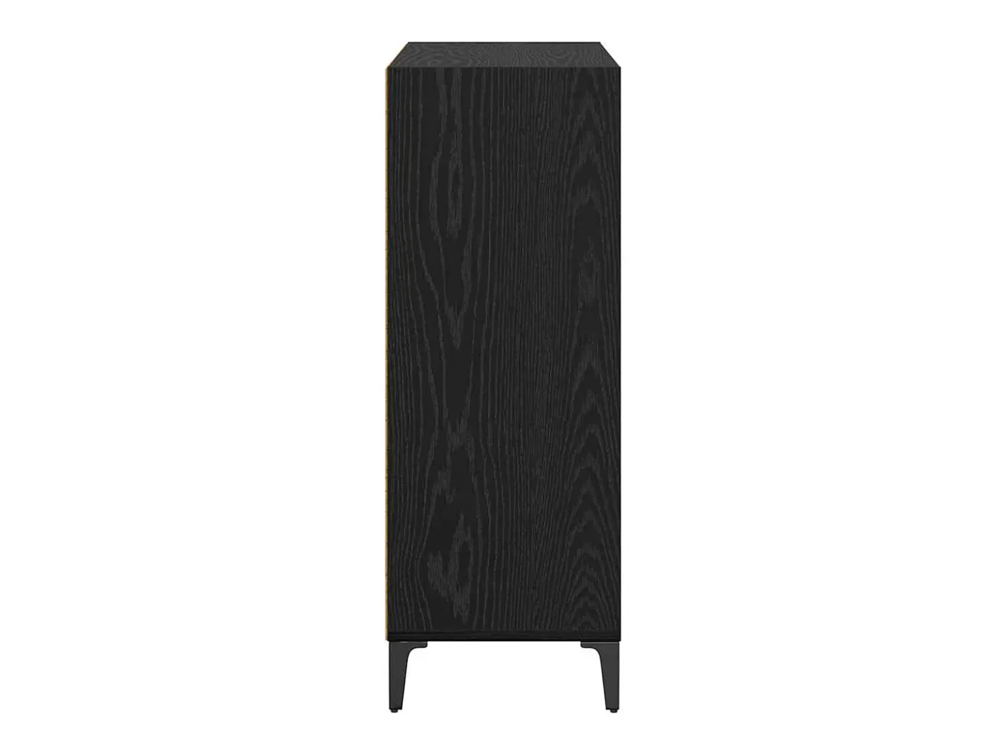 Aparador de roble negro 32,5 x 69,5 x 90 cm Madera de ingeniería