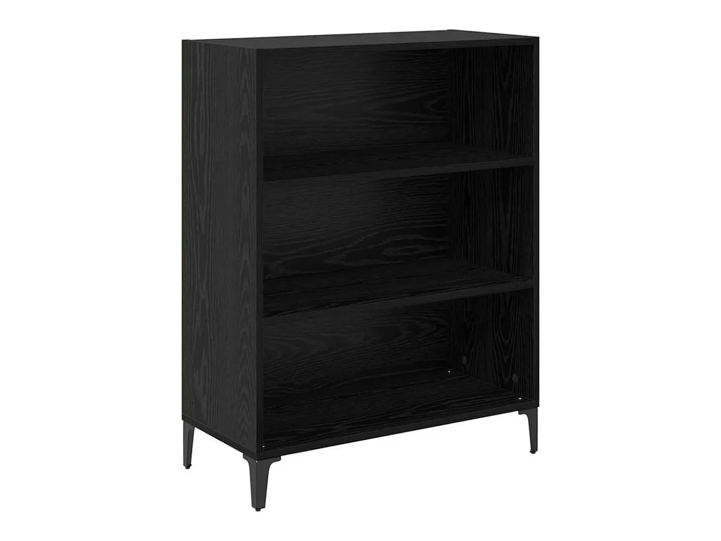 Aparador de roble negro 32,5 x 69,5 x 90 cm Madera de ingeniería