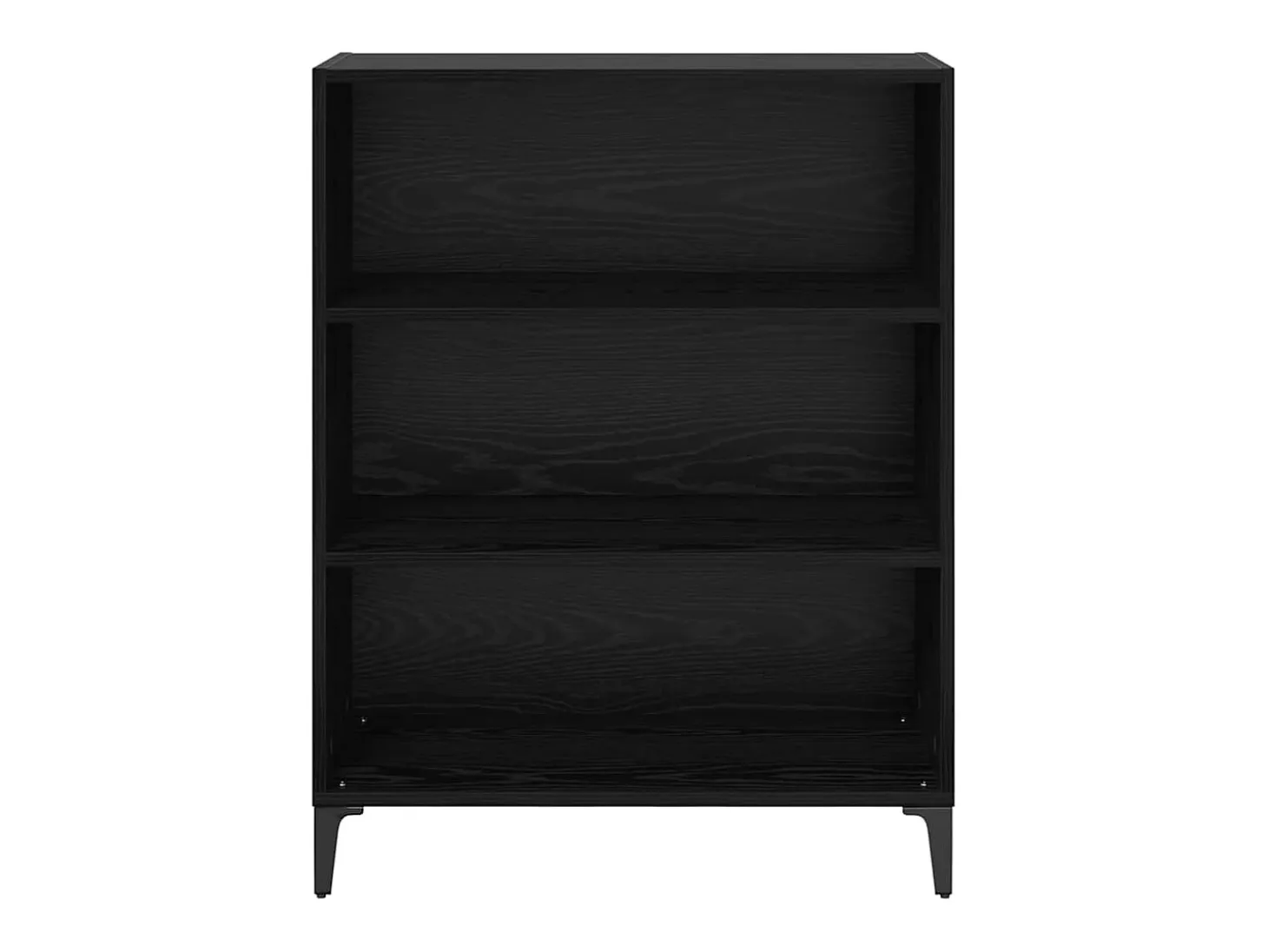 Aparador de roble negro 32,5 x 69,5 x 90 cm Madera de ingeniería