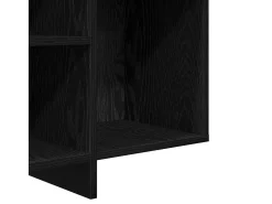 Aparador de roble negro 120 x 30 x 75 cm Madera de ingeniería