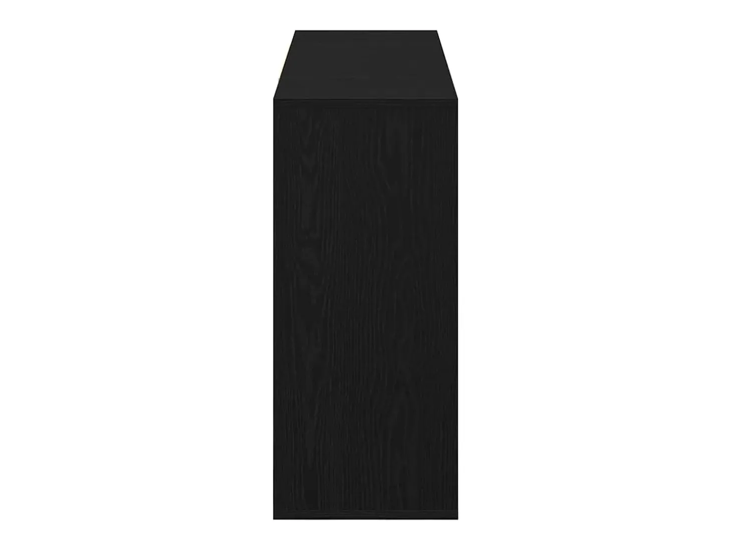 Aparador de roble negro 120 x 30 x 75 cm Madera de ingeniería