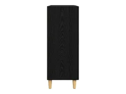 Aparador de roble negro 34 x 69,5 x 90 cm Madera de ingeniería