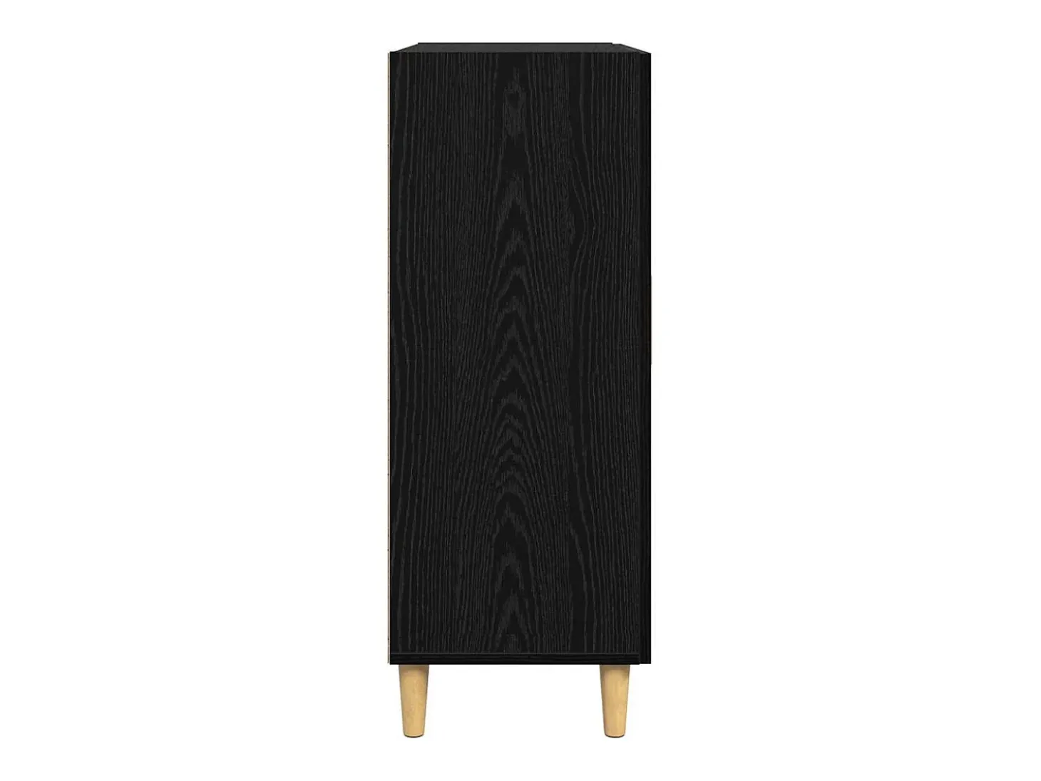Aparador de roble negro 34 x 69,5 x 90 cm Madera de ingeniería