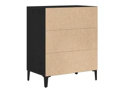 Aparador de roble negro 57x35x70 cm en madera reconstituida