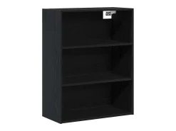 Aparador de roble negro 69,5x34x180 cm Madera de ingeniería