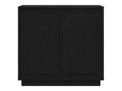 Aparador de roble negro 80x34x75 cm Madera de ingeniería