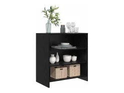 Aparador de roble negro 70x41x75 cm en madera de ingeniería
