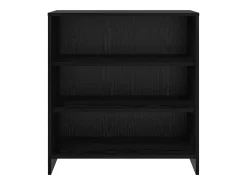 Aparador de roble negro 70x41x75 cm en madera de ingeniería