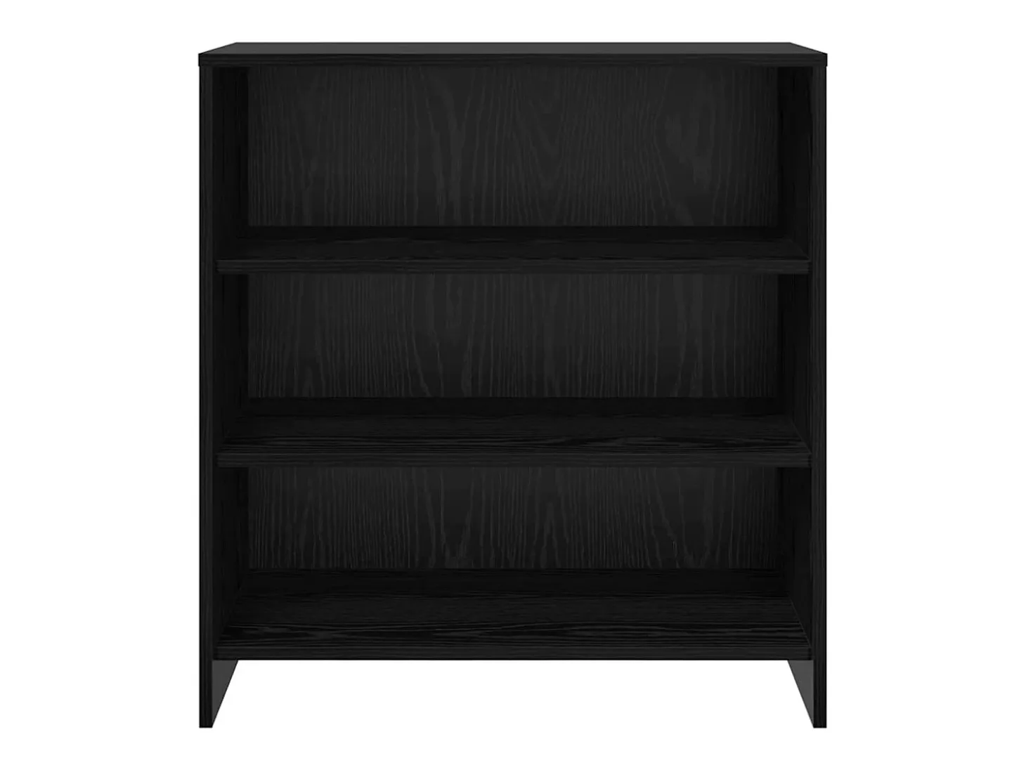 Aparador de roble negro 70x41x75 cm en madera de ingeniería