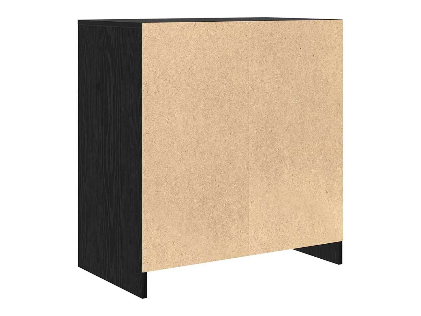Aparador de roble negro 70x41x75 cm en madera de ingeniería