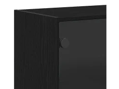 Aparador de roble negro 102x37x75,5 cm Aglomerado