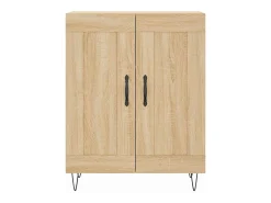 Aparador de roble Sonoma 69,5x34x90 cm Madera reconstituida