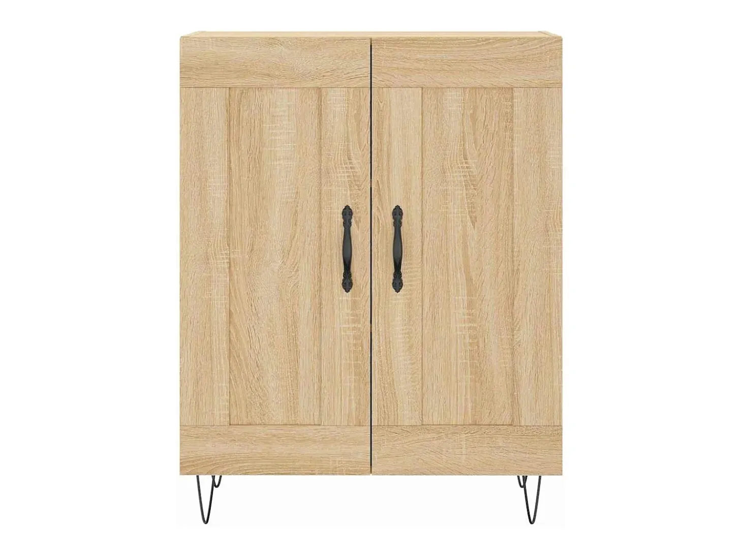 Aparador de roble Sonoma 69,5x34x90 cm Madera reconstituida