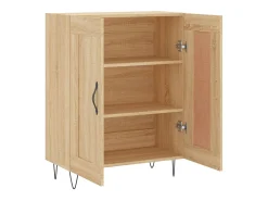 Aparador de roble Sonoma 69,5x34x90 cm Madera reconstituida