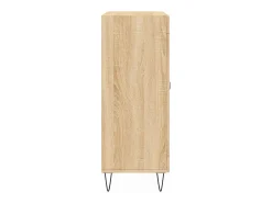 Aparador de roble Sonoma 69,5x34x90 cm Madera reconstituida