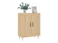 Aparador de roble Sonoma 69,5x34x90 cm Madera reconstituida