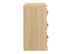 Aparador de roble Sonoma 70x35,5x67,5 cm madera de ingeniería