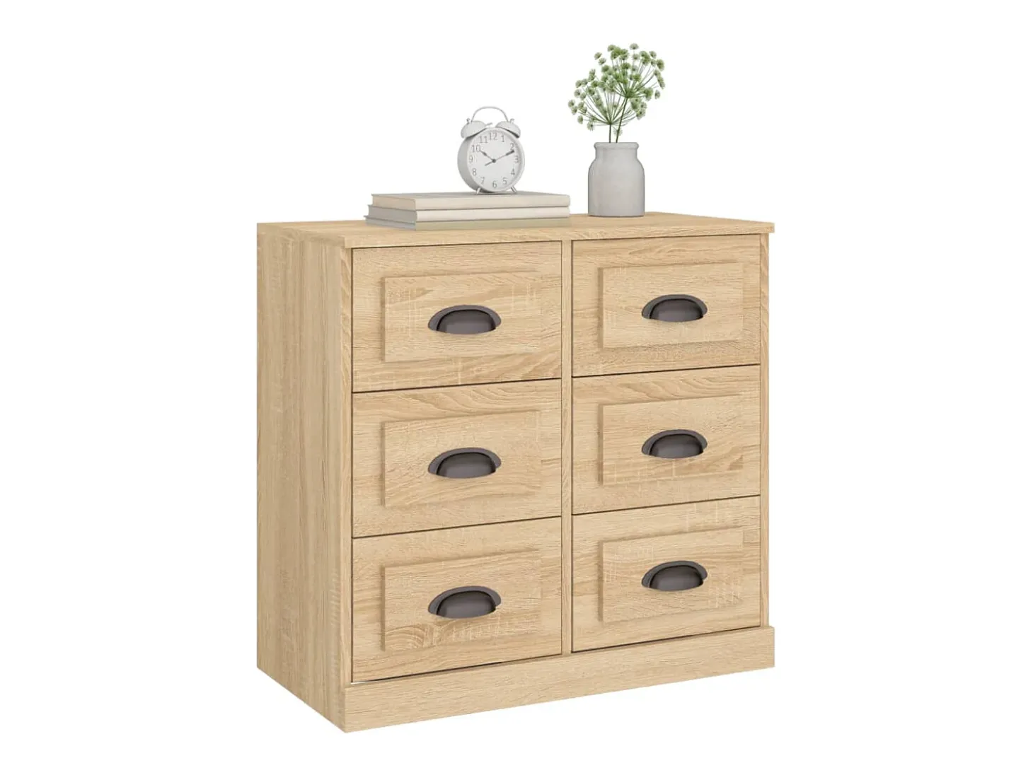 Aparador de roble Sonoma 70x35,5x67,5 cm madera de ingeniería