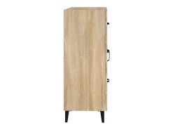 Aparador de roble Sonoma 69,5x34x90 cm madera de ingeniería